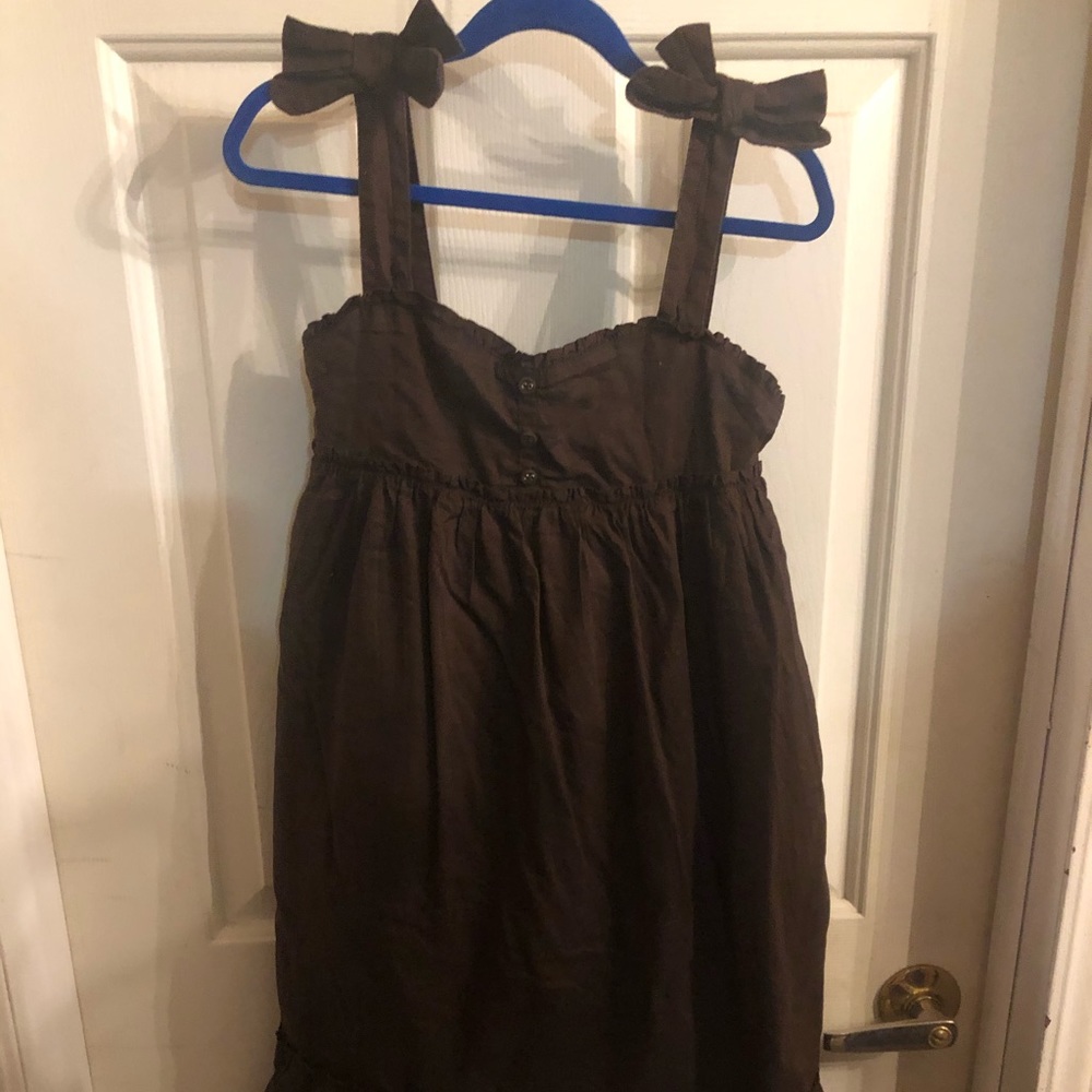 ***4/$20*** Brown ruffled sundress
